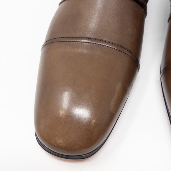 Christian Louboutin Mortimer Brown Leather Monk Strap Loafers Men’s 44 EU - Picture 4 of 9